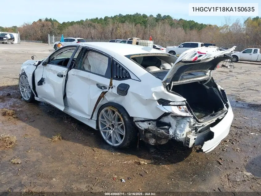 1HGCV1F18KA150635 2019 Honda Accord Lx