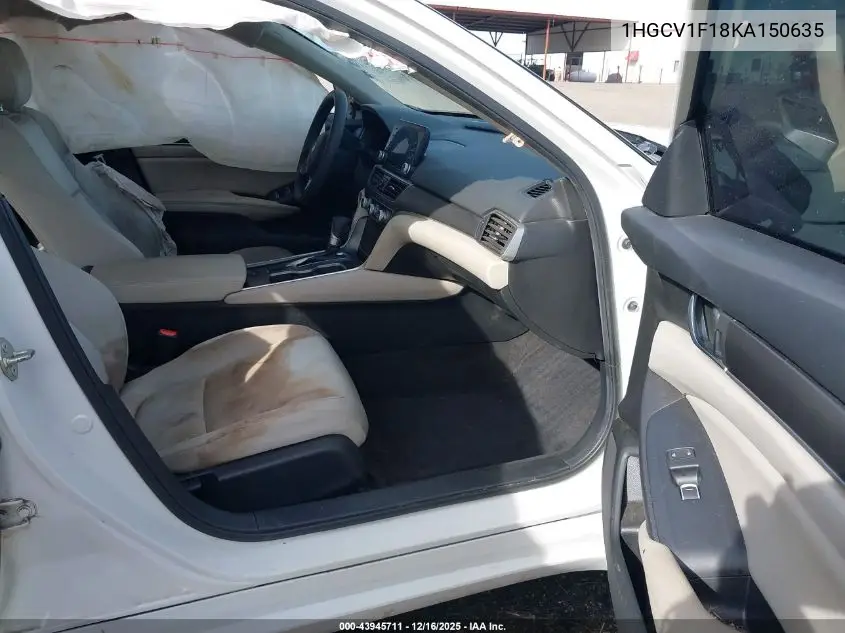 1HGCV1F18KA150635 2019 Honda Accord Lx