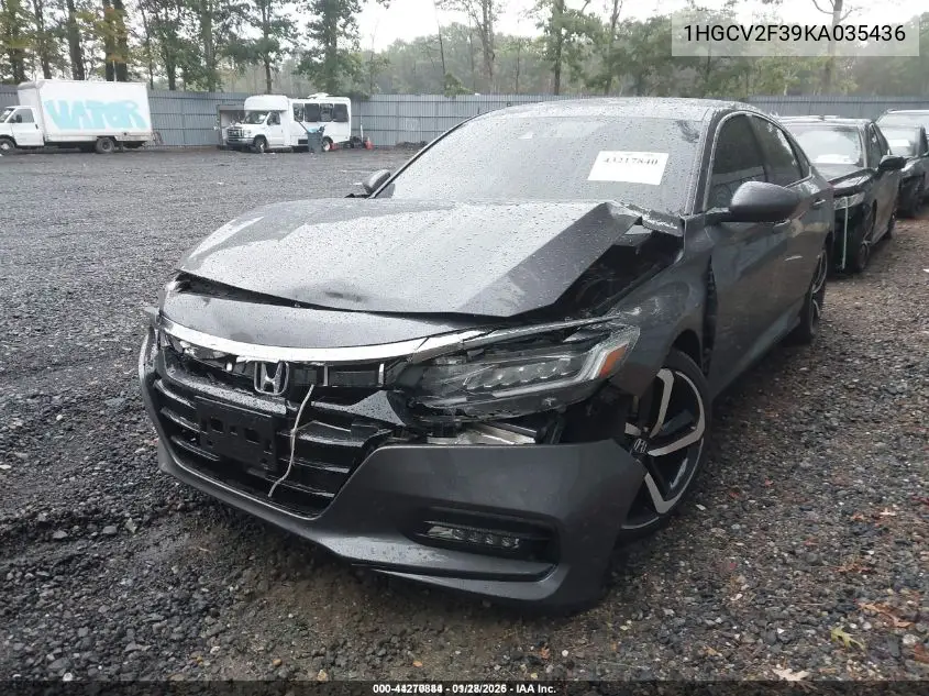 1HGCV2F39KA035436 2019 Honda Accord Sport 2.0T