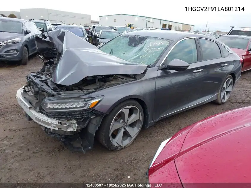 1HGCV2F91LA801214 2020 Honda Accord Touring 2.0T