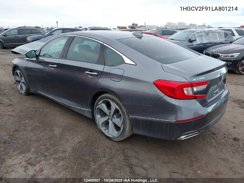 1HGCV2F91LA801214 2020 Honda Accord Touring 2.0T