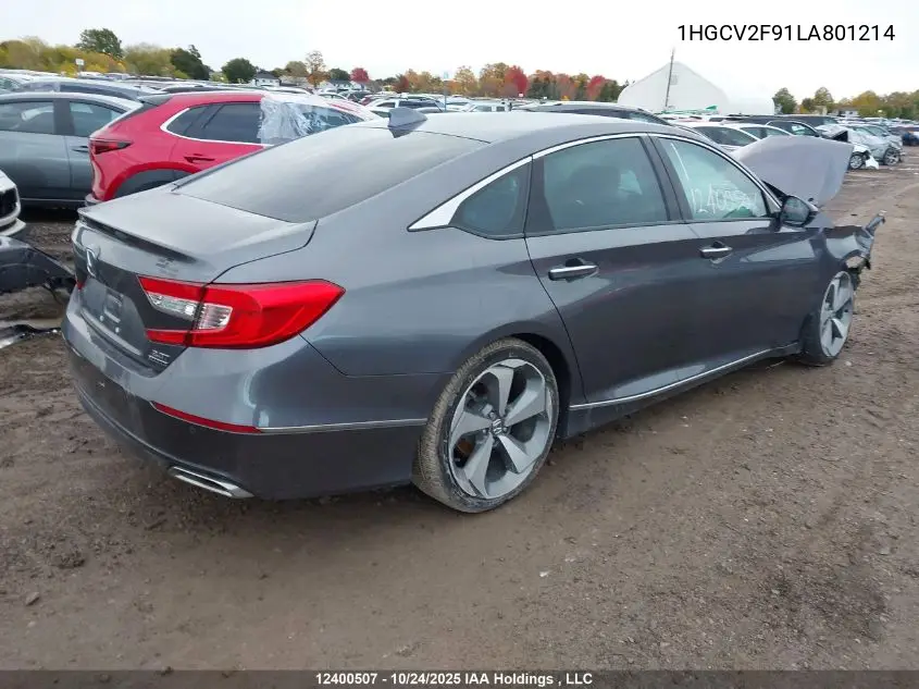 1HGCV2F91LA801214 2020 Honda Accord Touring 2.0T