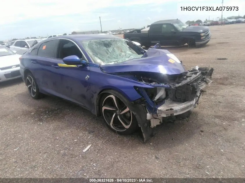 1HGCV1F3XLA075973 2020 Honda Accord Sport