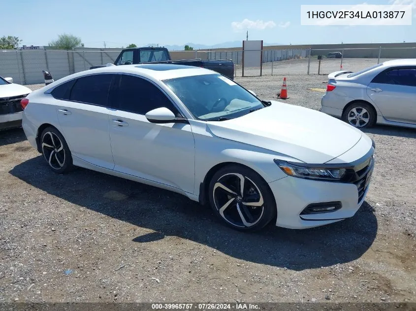 2020 Honda Accord Sport 2.0T VIN: 1HGCV2F34LA013877 Lot: 39965757