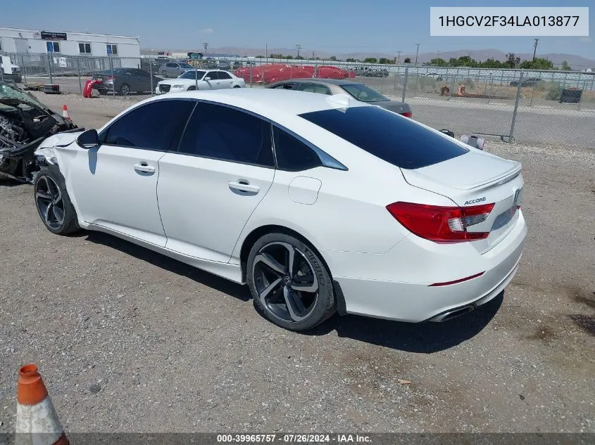 2020 Honda Accord Sport 2.0T VIN: 1HGCV2F34LA013877 Lot: 39965757