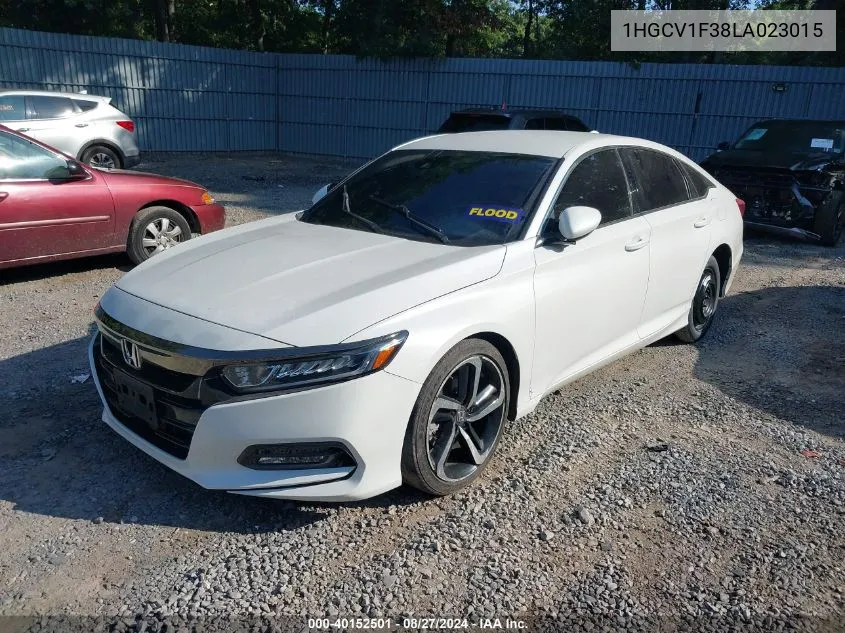 2020 Honda Accord Sport VIN: 1HGCV1F38LA023015 Lot: 40152501