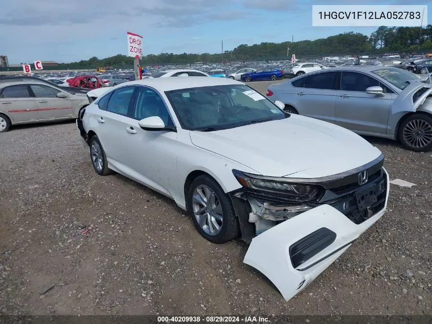 2020 Honda Accord Lx VIN: 1HGCV1F12LA052783 Lot: 40209938