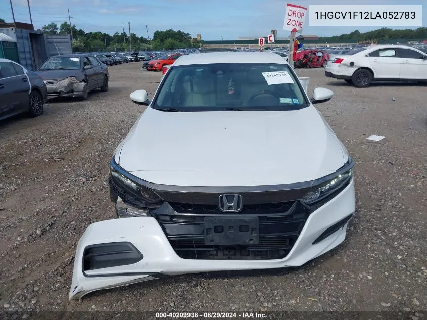 2020 Honda Accord Lx VIN: 1HGCV1F12LA052783 Lot: 40209938