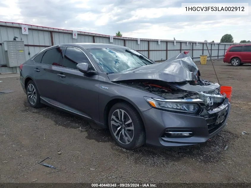 1HGCV3F53LA002912 2020 Honda Accord Hybrid Ex-L