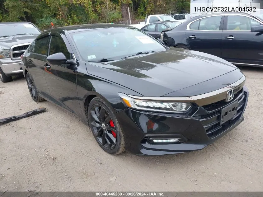 2020 Honda Accord Sport 2.0T VIN: 1HGCV2F32LA004532 Lot: 40445280