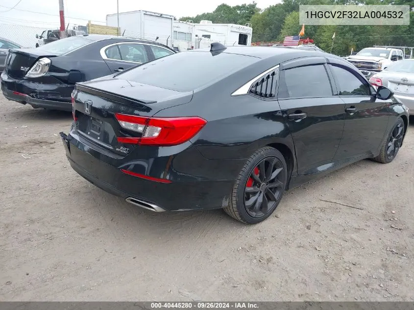 2020 Honda Accord Sport 2.0T VIN: 1HGCV2F32LA004532 Lot: 40445280