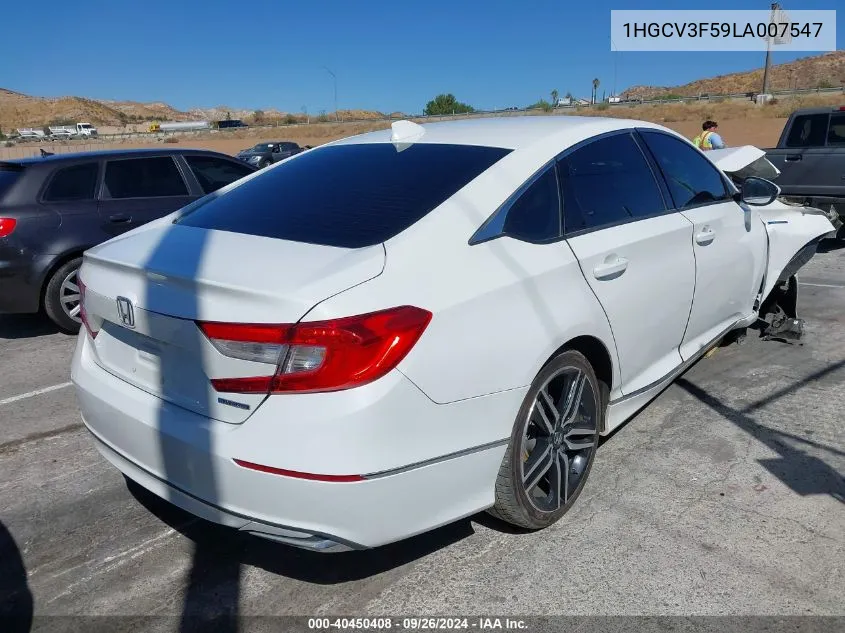 1HGCV3F59LA007547 2020 Honda Accord Hybrid Ex-L