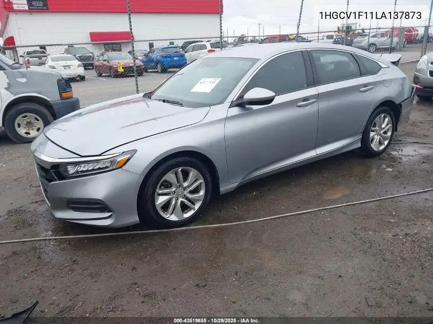 1HGCV1F11LA137873 2020 Honda Accord Lx