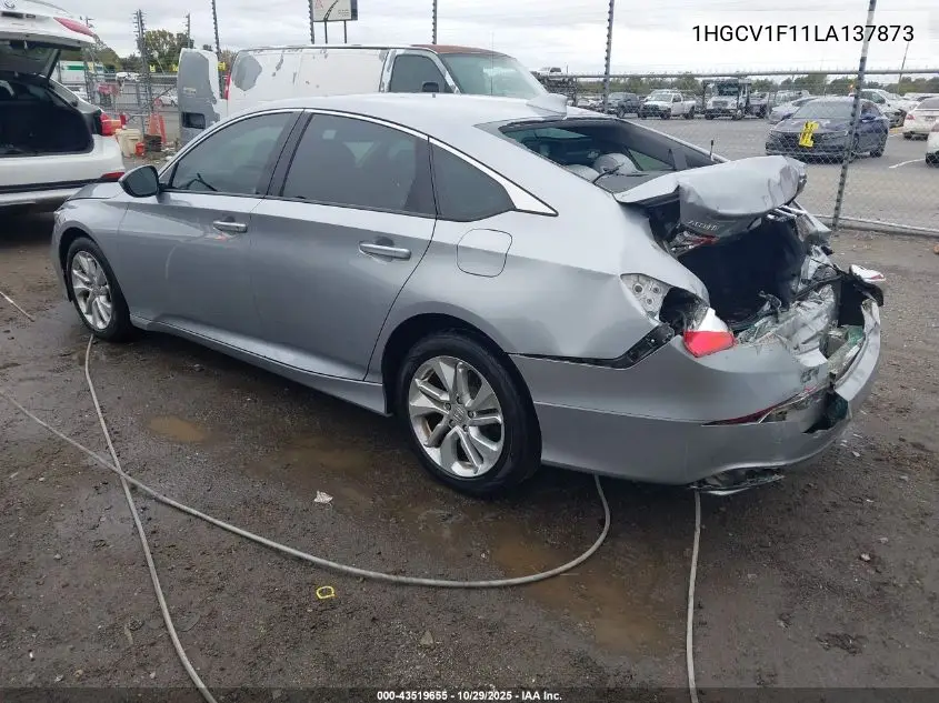 1HGCV1F11LA137873 2020 Honda Accord Lx
