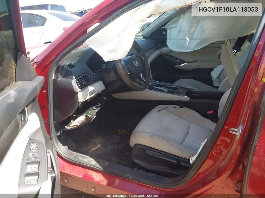 1HGCV1F10LA118053 2020 Honda Accord Lx
