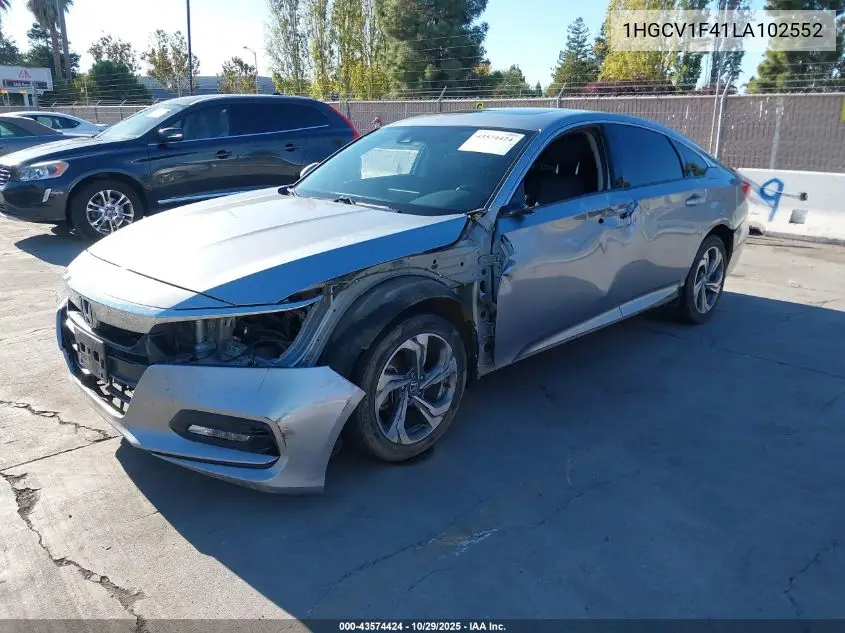 1HGCV1F41LA102552 2020 Honda Accord Ex