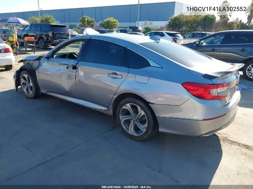 1HGCV1F41LA102552 2020 Honda Accord Ex