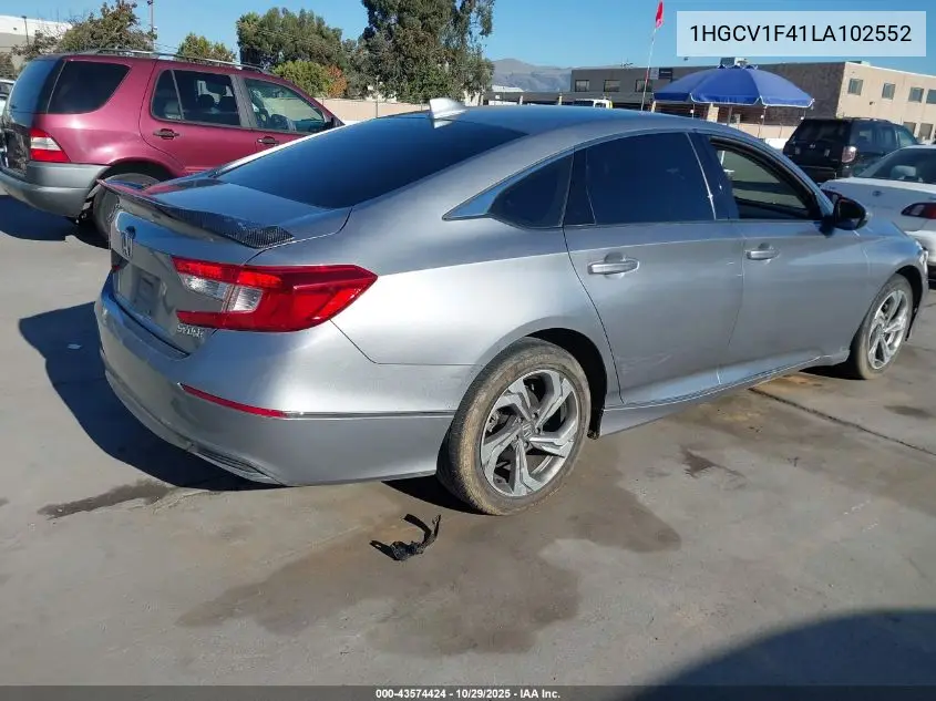 1HGCV1F41LA102552 2020 Honda Accord Ex