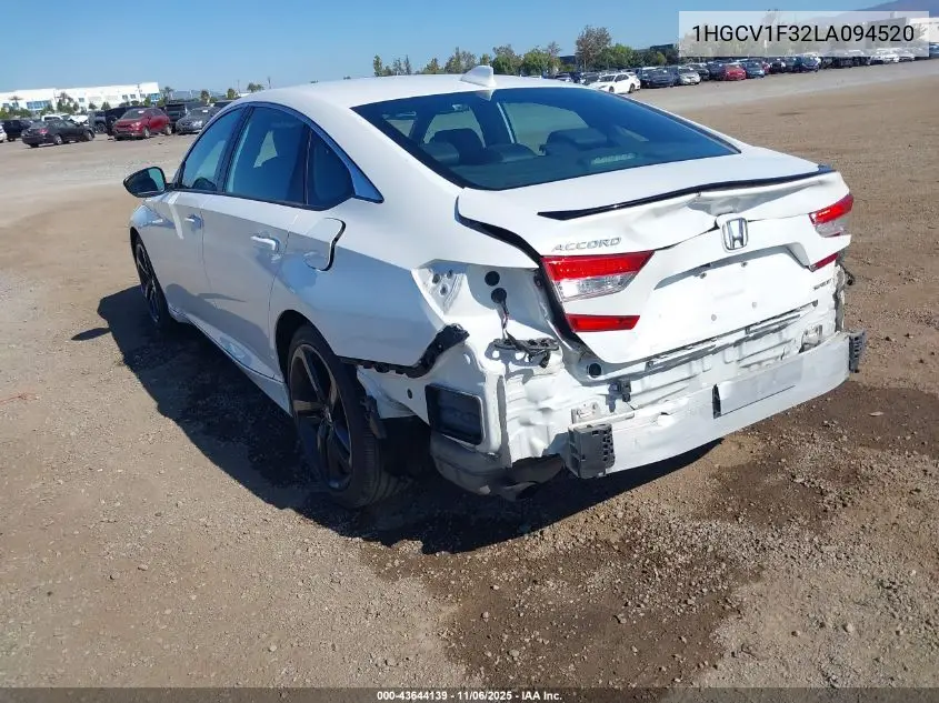 1HGCV1F32LA094520 2020 Honda Accord Sport