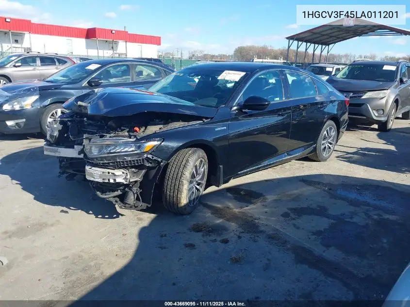 1HGCV3F45LA011201 2020 Honda Accord Hybrid Ex