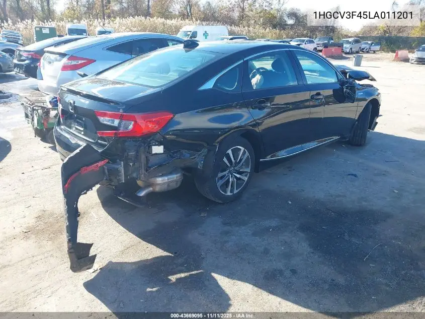1HGCV3F45LA011201 2020 Honda Accord Hybrid Ex