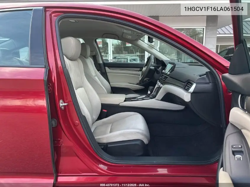 1HGCV1F16LA061504 2020 Honda Accord Lx