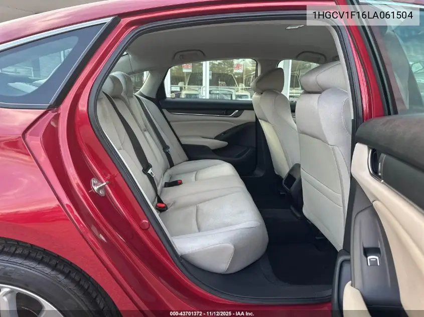 1HGCV1F16LA061504 2020 Honda Accord Lx