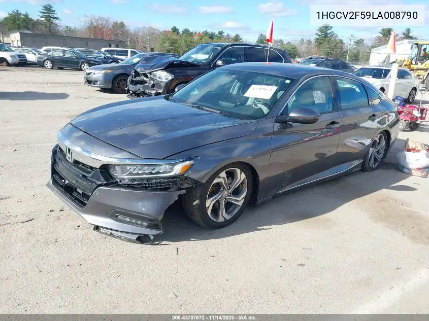1HGCV2F59LA008790 2020 Honda Accord Ex-L 2.0T