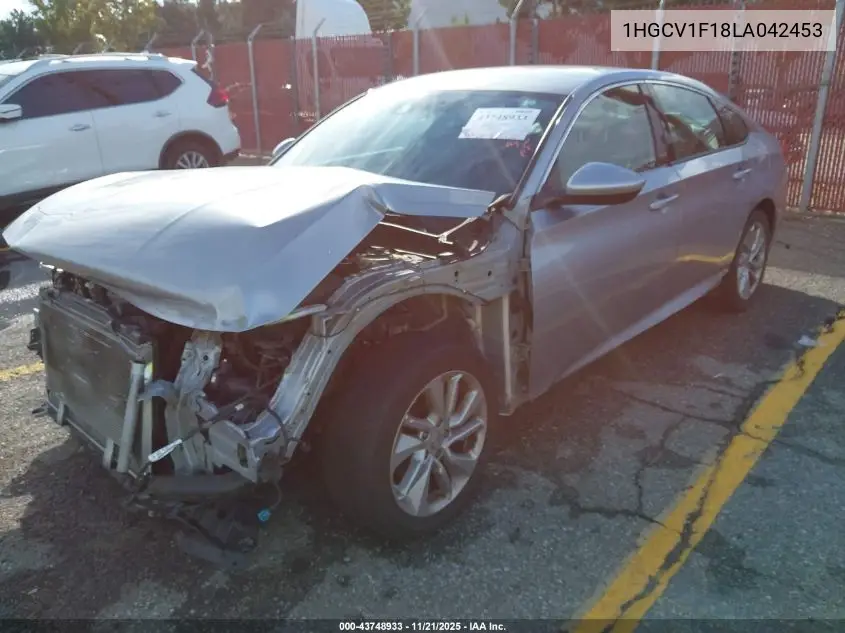1HGCV1F18LA042453 2020 Honda Accord Lx