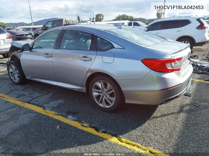 1HGCV1F18LA042453 2020 Honda Accord Lx