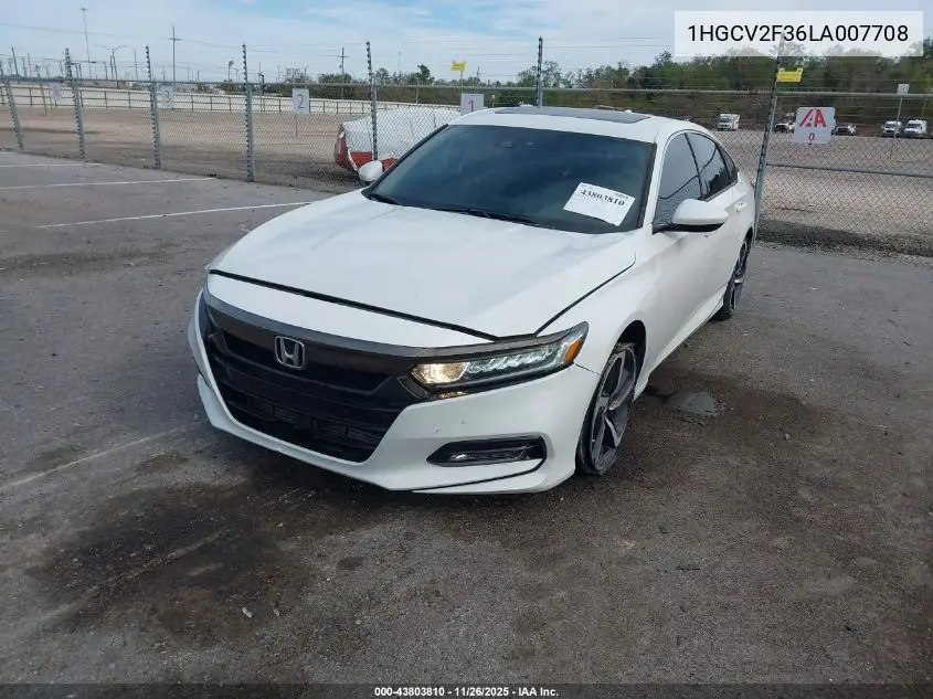 1HGCV2F36LA007708 2020 Honda Accord Sport 2.0T
