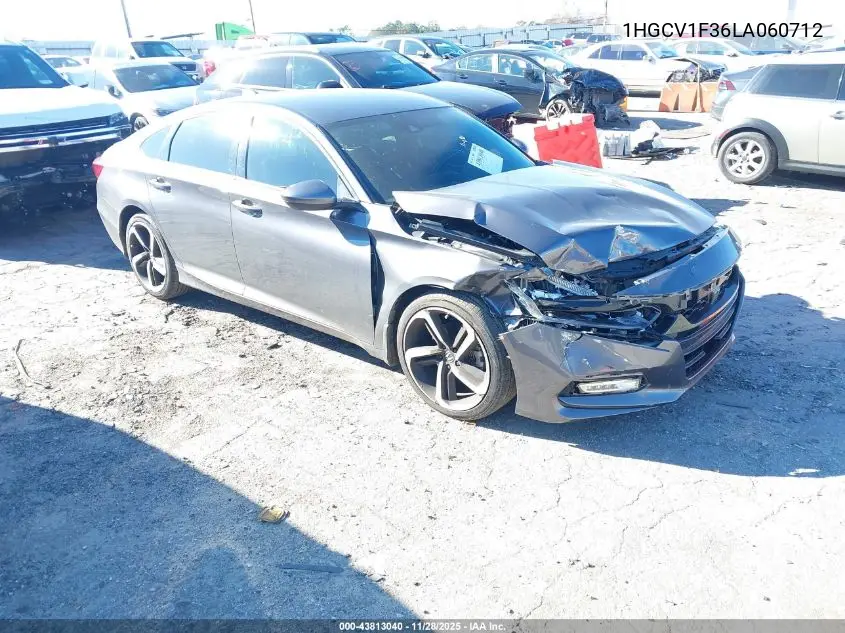 1HGCV1F36LA060712 2020 Honda Accord Sport