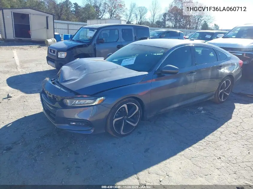 1HGCV1F36LA060712 2020 Honda Accord Sport