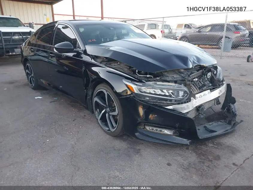 1HGCV1F38LA053387 2020 Honda Accord Sport
