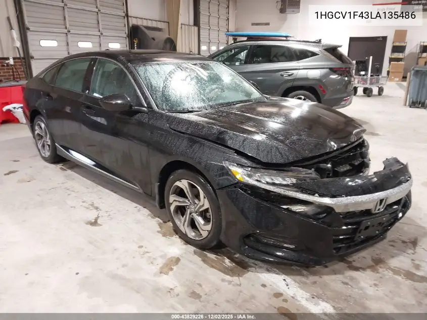 1HGCV1F43LA135486 2020 Honda Accord Ex