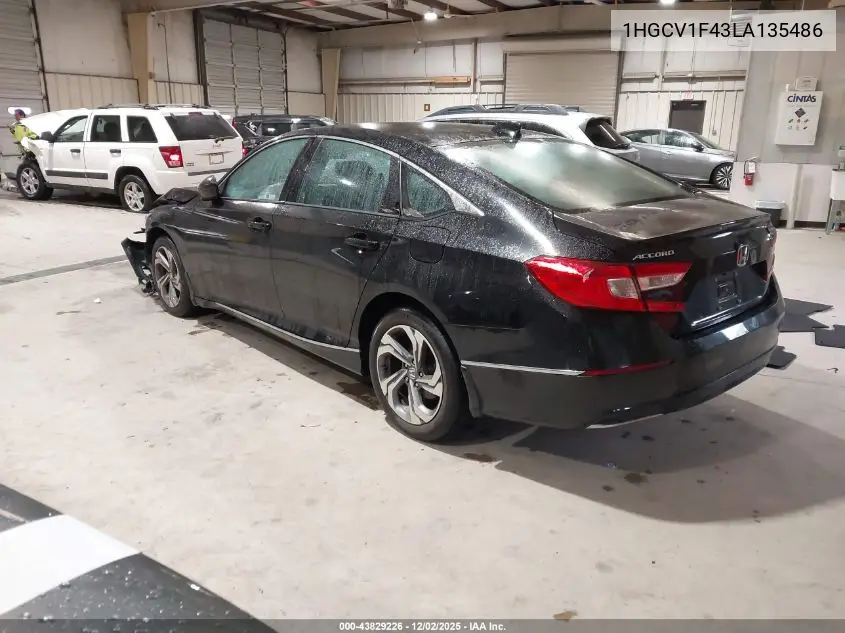 1HGCV1F43LA135486 2020 Honda Accord Ex
