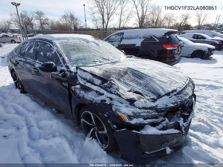 1HGCV1F32LA080861 2020 Honda Accord Sport