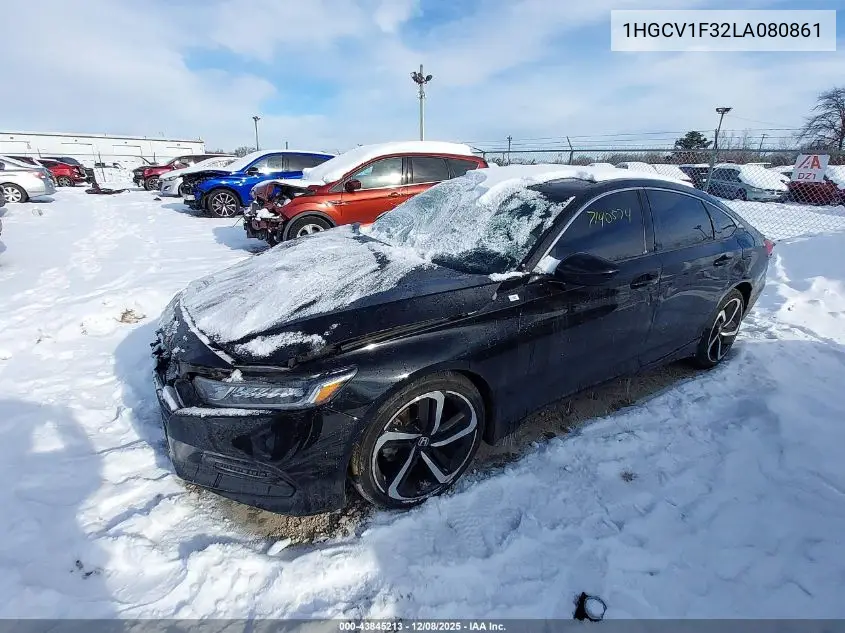 1HGCV1F32LA080861 2020 Honda Accord Sport