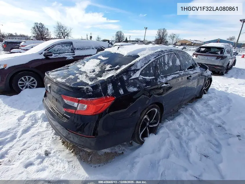 1HGCV1F32LA080861 2020 Honda Accord Sport
