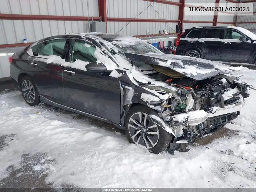 1HGCV3F53LA003025 2020 Honda Accord Hybrid Ex-L