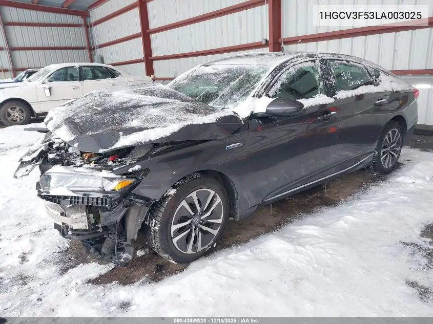 1HGCV3F53LA003025 2020 Honda Accord Hybrid Ex-L