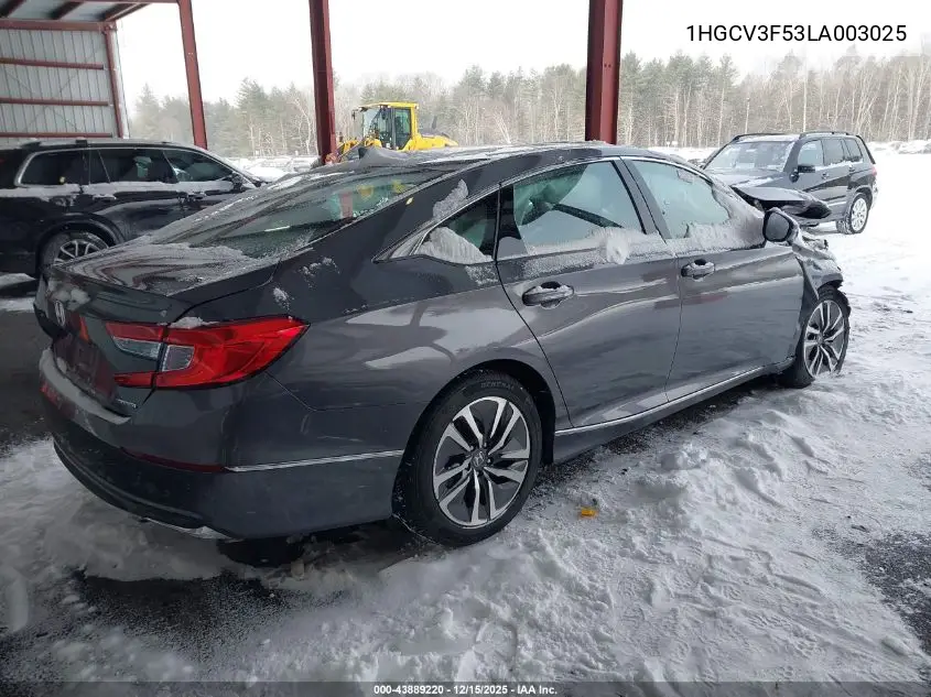 1HGCV3F53LA003025 2020 Honda Accord Hybrid Ex-L