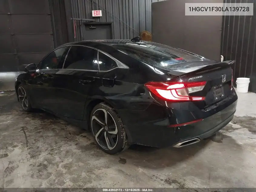 1HGCV1F30LA139728 2020 Honda Accord Sport