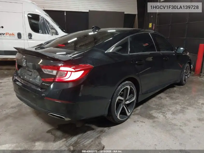 1HGCV1F30LA139728 2020 Honda Accord Sport