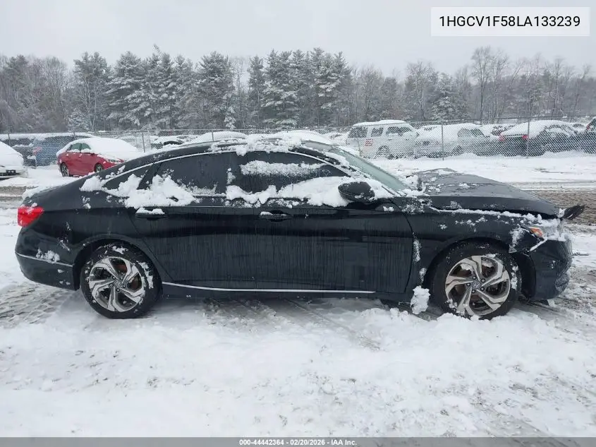 1HGCV1F58LA133239 2020 Honda Accord Ex-L