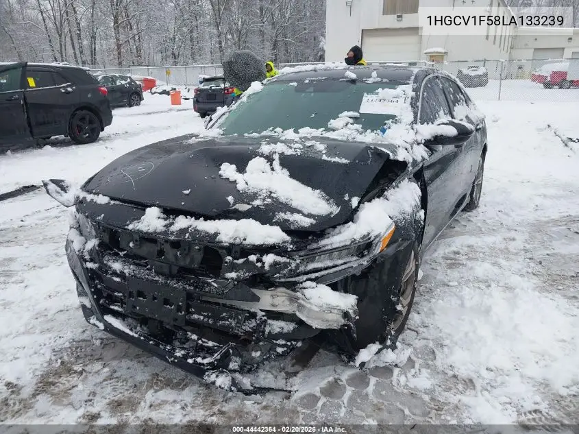 1HGCV1F58LA133239 2020 Honda Accord Ex-L