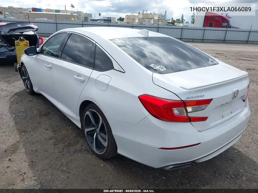 1HGCV1F3XLA066089 2020 Honda Accord Sport