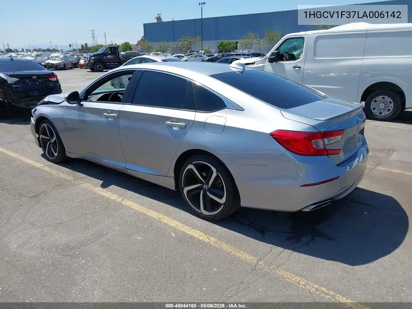 1HGCV1F37LA006142 2020 Honda Accord Sport