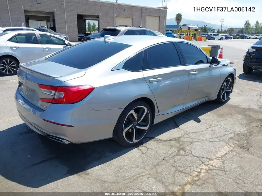 1HGCV1F37LA006142 2020 Honda Accord Sport