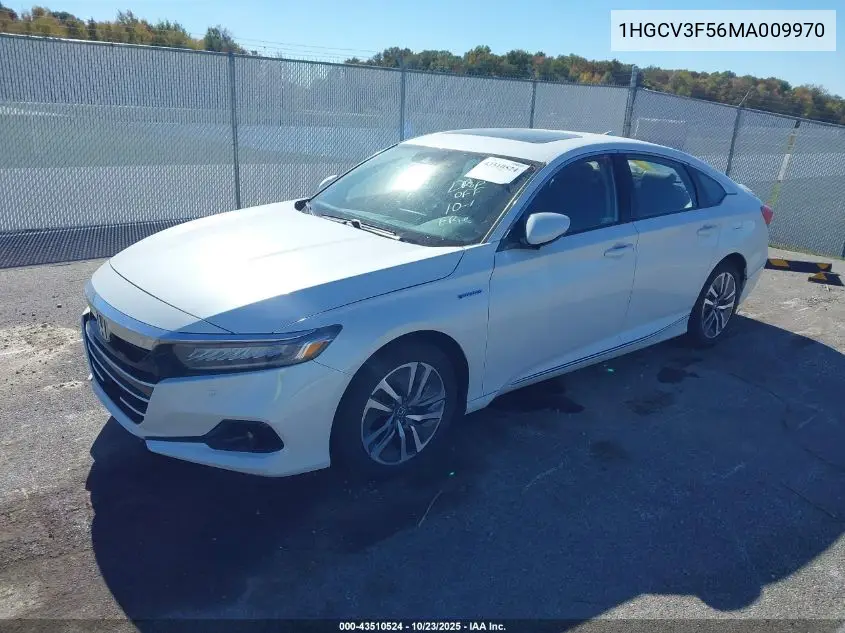 1HGCV3F56MA009970 2021 Honda Accord Hybrid Ex-L